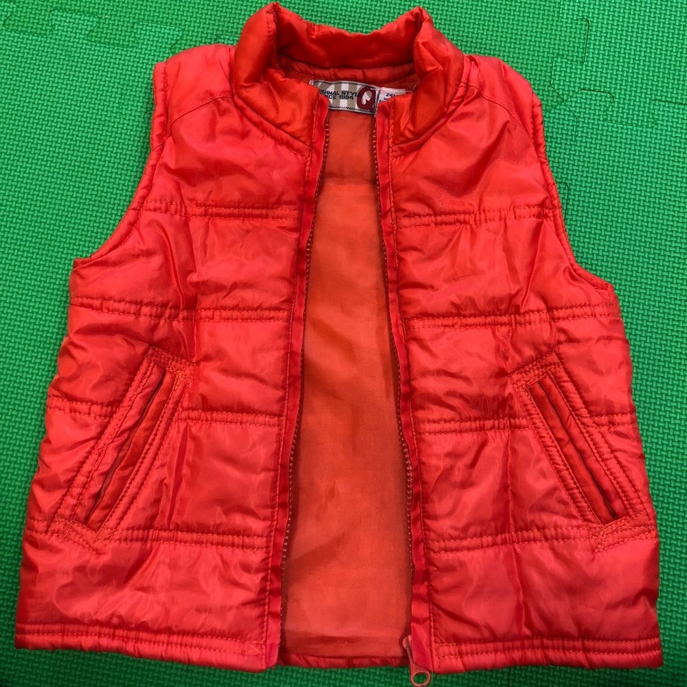 Toddler Puffy vest with zipper